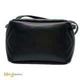 Yves Saint Laurent Black Lambskin Matelasse Monogram Joe Drawstring Backpack