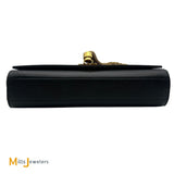 YSL Kate Tassel Medium Black Grained Leather Crossbody Bag