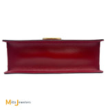 Gucci Medium Torchon Ring Red Leather Shoulder Bag