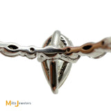 GIA Certified 14K White Gold 1.19ct Pear Brilliant Diamond 1.49ctw Ring Size 4