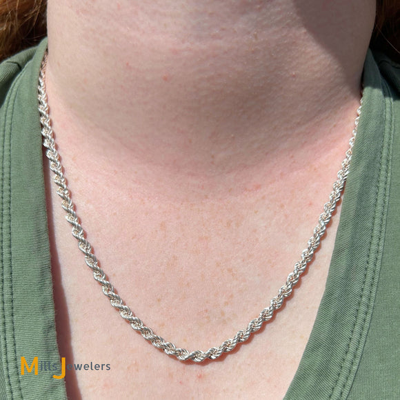 Sterling Silver Chain 24″ RF1 - Continental Designs MB Sterling Silver Chain 24″ RF1 - Continental Designs MB