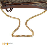 Gucci GG Supreme Monogram Coated Canvas Linea A Hobo Large Canvas Shoulder Bag