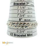 Sterling Silver 925 Curb Link Chain Bracelet Size 8.25