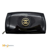 Chanel CC Compact Patent Leather Trousse Maquil Wallet Black 2009/2010