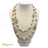 Chanel CC Glass Pearl and Swarovski Crystal 5 Double-C Logo Necklace 2021