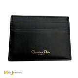 Christian Dior Calfskin Leather D-Fence Black Card Holder