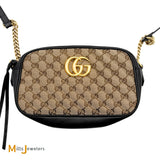 Gucci GG Marmont Matelasse Monogram Canvas Small Crossbody Bag