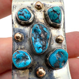 Signed RVK Turquoise Sterling Silver 925 Money Clip