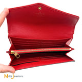 Louis Vuitton Sarah Retrio Monogram Burgundy Red Long Snap Wallet M61184