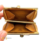 Vintage Gucci Micro GG Kiss Lock Coin Purse Wallet