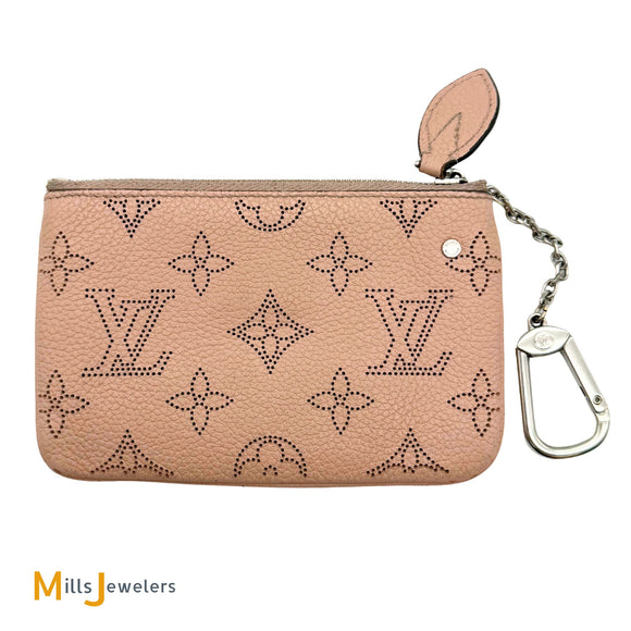 Louis Vuitton Mahina Monogram Leather Key Pouch Magnolia M69508