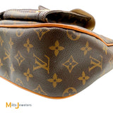 Louis Vuitton Hudson GM Monogram Canvas Crossbody Satchel Bag 2006