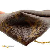 Louis Vuitton Monogram Canvas Pallas Handbag Clutch 2017 M41639