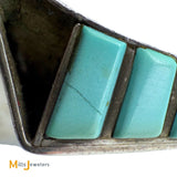 Charlie Bowie Sterling Silver 925 Navajo Turquoise Large Cuff Bracelet
