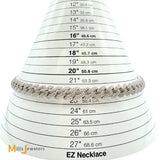 Sterling Silver 925 Cubic Zirconia Cuban Chain 22” Necklace