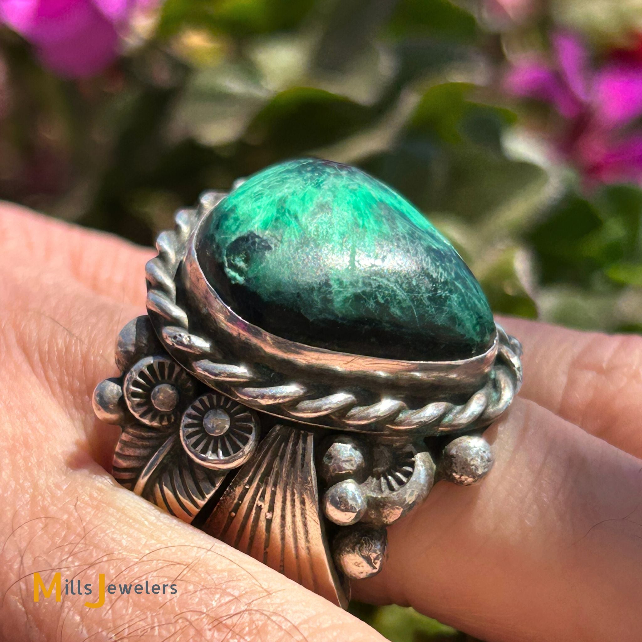 David Spellerberg Vintage Sterling Silver 925 Turquoise XL Men's