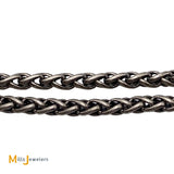 David Yurman 14KYG & 925 SS Black Onyx Albion Double Wheat Chain Necklace
