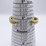 David Yurman 14K Yellow Gold 0.50ctw Diamond Cable Cuff Bracelet