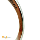 18K White Gold 0.37ctw Diamond 3 Row Band Ring Size 7.75