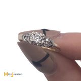 14K Yellow and White Gold 0.25ctw Diamond Engagement Wedding Ring Size 5