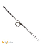 18K White Gold 0.30ctw Diamond Heart Charm Bracelet