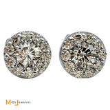 18K White Gold Hearts On Fire Beloved 1.40ctw Diamond Stud Earrings