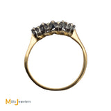 18K Yellow Gold 0.29ctw Round Brilliant Diamond Band Ring Size 5.5