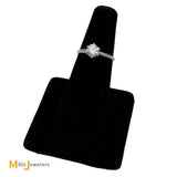 Platinum 0.79ct Round Brilliant Diamond Solitaire Band Ring Size 6