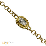 Sophia 18K Two-Tone Yellow White Gold 0.40ctw Diamond Citrine Peridot Smokey Quartz Station Necklace