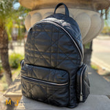 Dior Noir Quilted Cannage Leather Backpack 2024