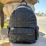 Dior Noir Quilted Cannage Leather Backpack 2024