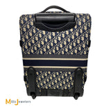 Dior DiorTravel Small Travel Suitcase Blue Dior Oblique Technical Jacquard 2019