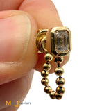EFFY 14K Yellow Gold 0.49ctw Lab Grown Diamond Post Bead Dangle Earrings