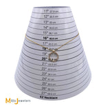 Effy 14KY Gold 0.21ctw Round Brilliant Diamond Circle Pendant Chain Necklace