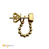 EFFY 14K Yellow Gold 0.49ctw Lab Grown Diamond Post Bead Dangle Earrings