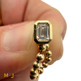 EFFY 14K Yellow Gold 0.49ctw Lab Grown Diamond Post Bead Dangle Earrings