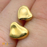 Tiffany & Co. 18k Yellow Gold Elsa Peretti Full Heart Post Earrings