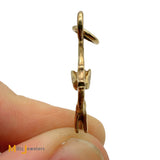 Signed CES 14k Yellow Gold Moorish Idol Fish Pendant
