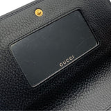 Gucci GG Marmont Black Leather Wallet On Chain