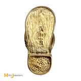 14K Two-Tone Flip-Flop Sandal 0.09ctw Diamond Pendant