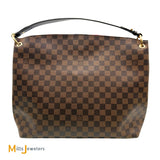 Louis Vuitton Graceful MM Damier Ebene Coated Canvas Shoulder Bag Tote N44045 2020