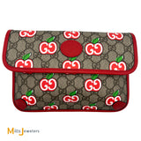 Gucci GG Supreme Apple Belt Flap Bag