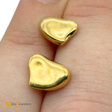 Tiffany & Co. 18k Yellow Gold Elsa Peretti Full Heart Post Earrings