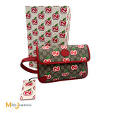 Gucci GG Supreme Apple Belt Flap Bag