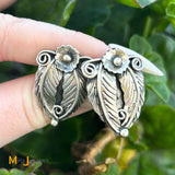 Gilbert Lee Navajo Sterling Silver 925 Blossom Earrings