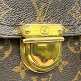 Louis Vuitton Hudson GM Monogram Canvas Crossbody Satchel Bag 2006