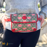 Gucci GG Supreme Apple Belt Flap Bag