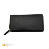 Gucci GG Black Leather Zip Around Wallet