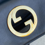 Gucci Blondie Medium Shoulder Bag Black Calfskin Leather