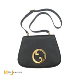 Gucci Blondie Medium Shoulder Bag Black Calfskin Leather